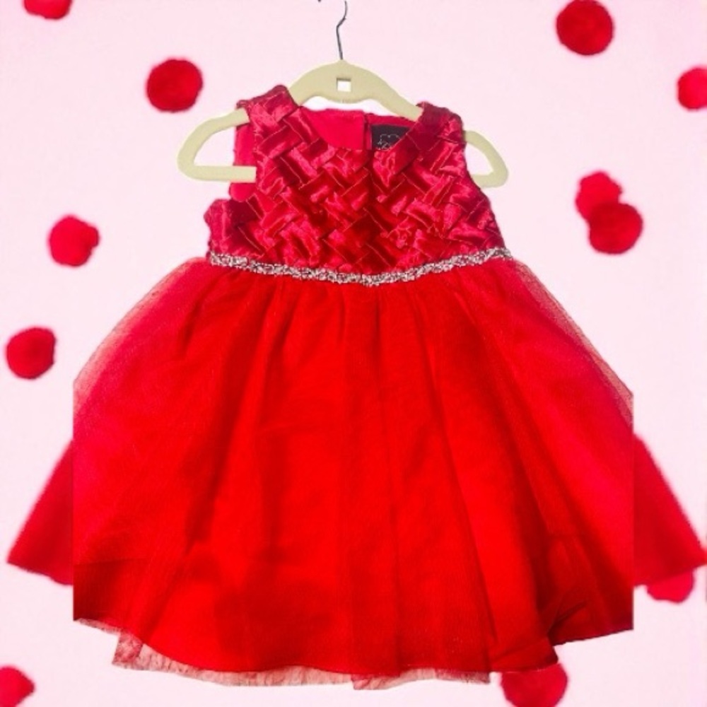 Elegant Red Kids Formal Dress